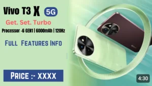 Vivo t35g Vivo T3X 5G Price In India 6 128GB Storage के साथ मिलेगा Turbo Battery & Processor जानें फीचर्स।